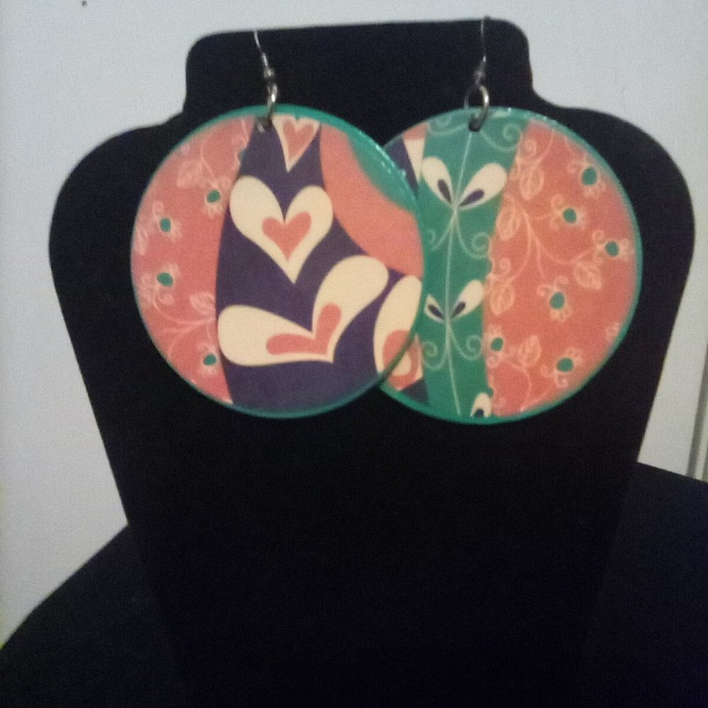 Decoupage Earrings